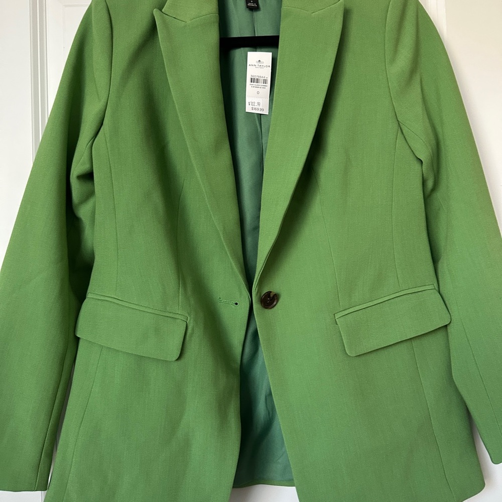 Ann Taylor Factory Green Blazer